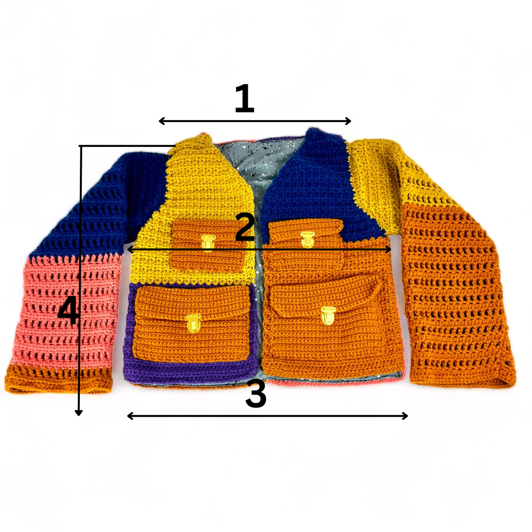 1st Edition Rainbow Crochet Jacket